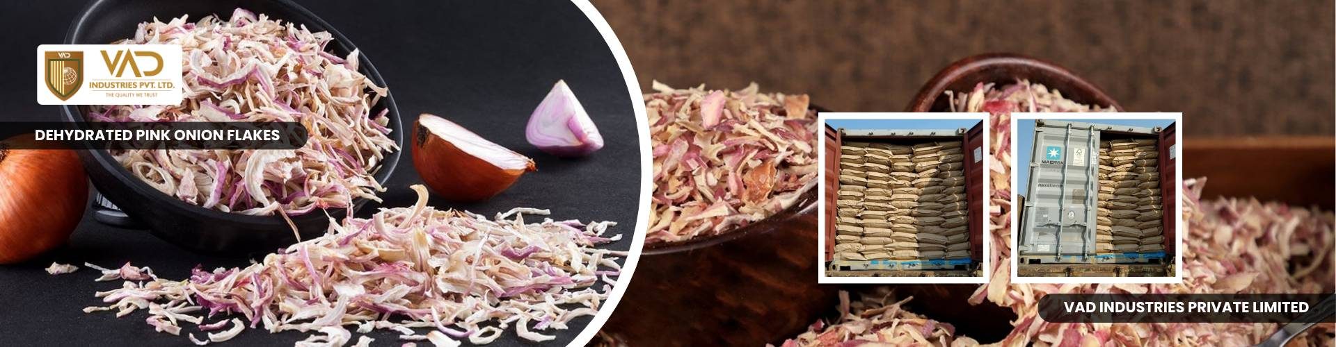 Dehydrated Pink Onion Flakes - Manufacturers - Suppliers - Exporters - Importers
